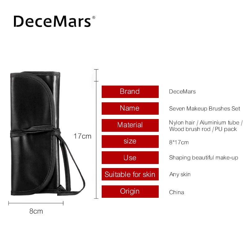 Набор женских Модных кистей для макияжа 7 шт. | Красота и здоровье
