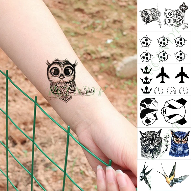Waterproof Temporary Tattoo Sticker fox wolf cat animal small tatto flash tatoo fake tattoos for girl kid men women | Красота и
