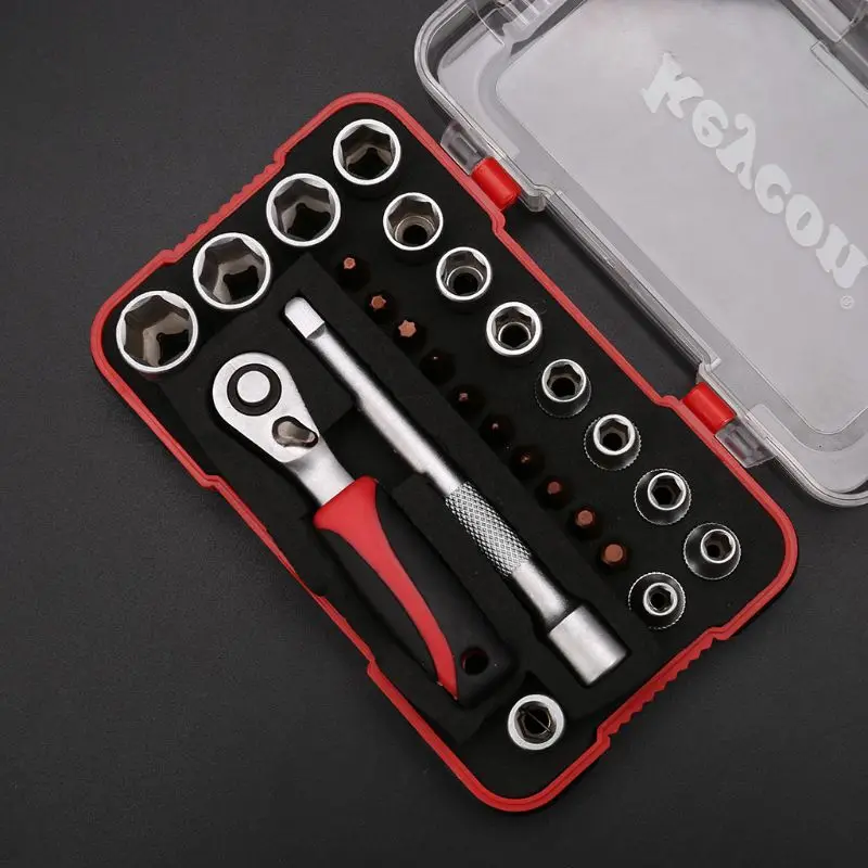 

25pcs Screwdriver Bits Kit Batch Heads Hexagon Sockets Ratchet Wrench
