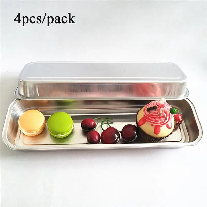 Одноразовый контейнер для хранения еды 4 шт. выпечки хлеба коробка упаковки