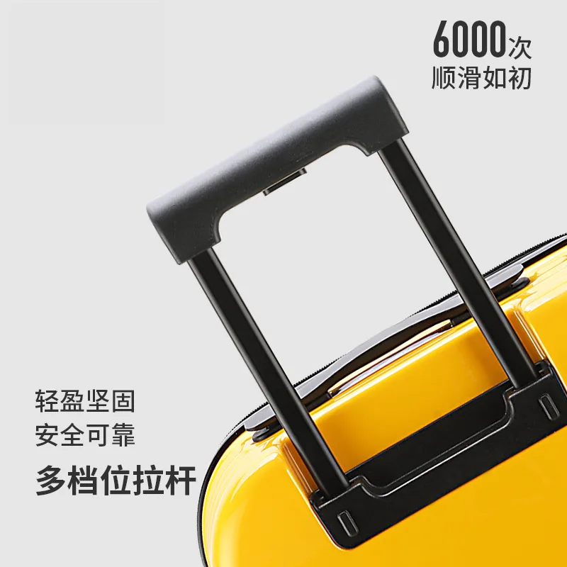New 18/20/24/26/28 Inches Suitcase New Female Male Password Trolley Rolling Luggage with Wheels Solid Color Travel Puller Box