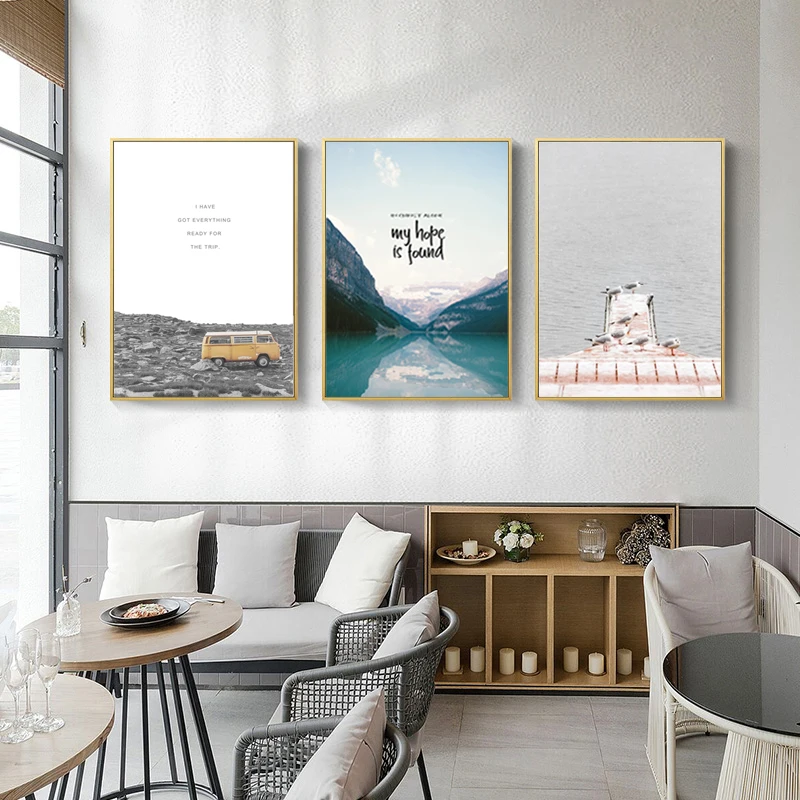 Морские картины птицы холст картина на стену автомобиля постер с деревом для