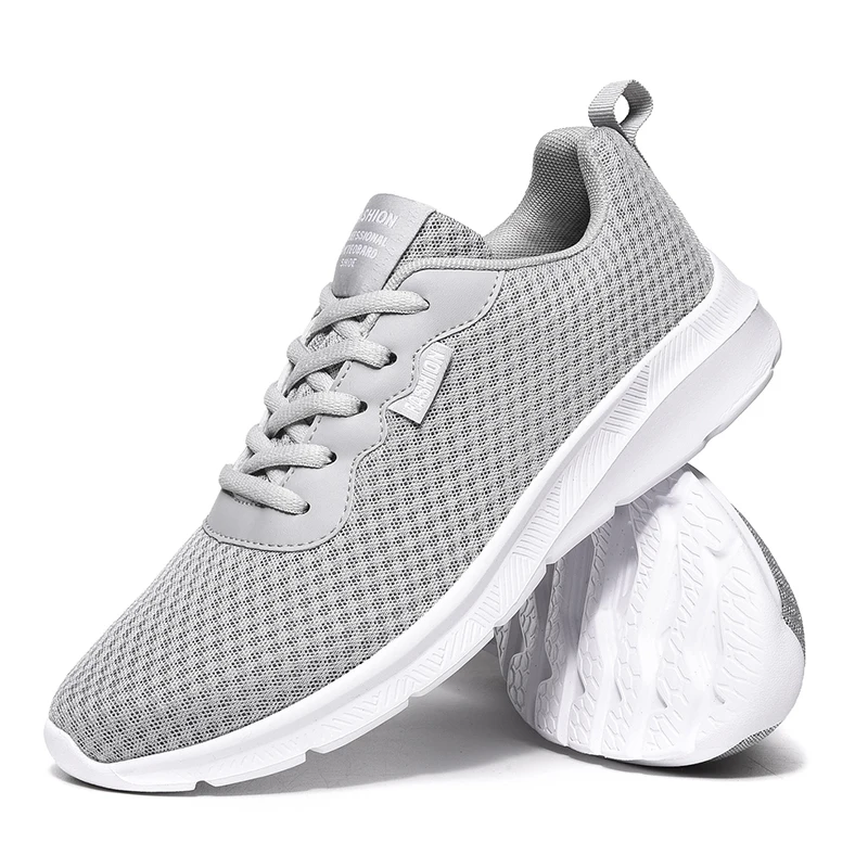 

VEAMORS Light Breathable Sport Shoes Man Mesh Comfortable Sneakers Men Flats Big Size Slip On Walking Outdoor Four Seasons Soft