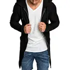 Ветровка мужская оверсайз, дышащая моющаяся куртка на молнии, длинный кардиган, верхняя одежда