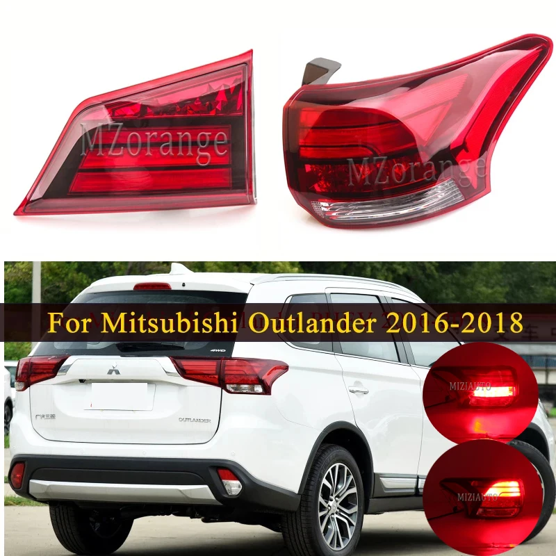 LED Tail Light For Mitsubishi Outlander PHEV 2016 2017 2018 Rear Stop Brake Lamp Car Parts Bumper Warning Light Accessories