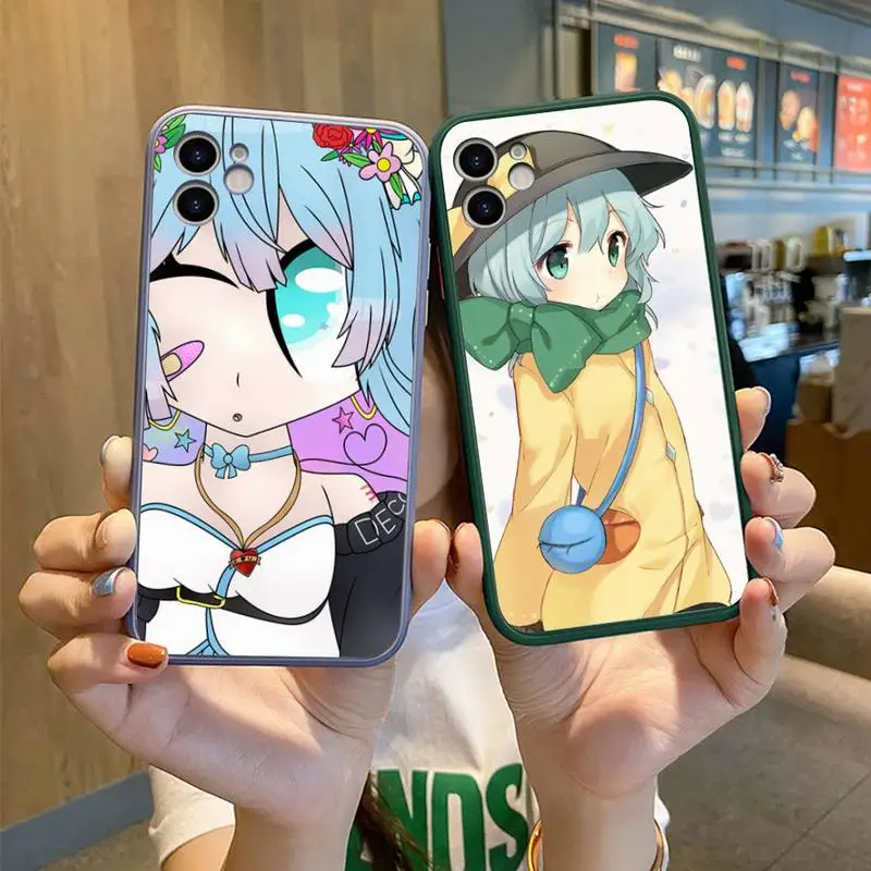 Чехол для телефона с Аниме TouHou Project Komeiji Satori iPhone 12 11 Mini Pro XR XS Max 7 8 Plus X матовая