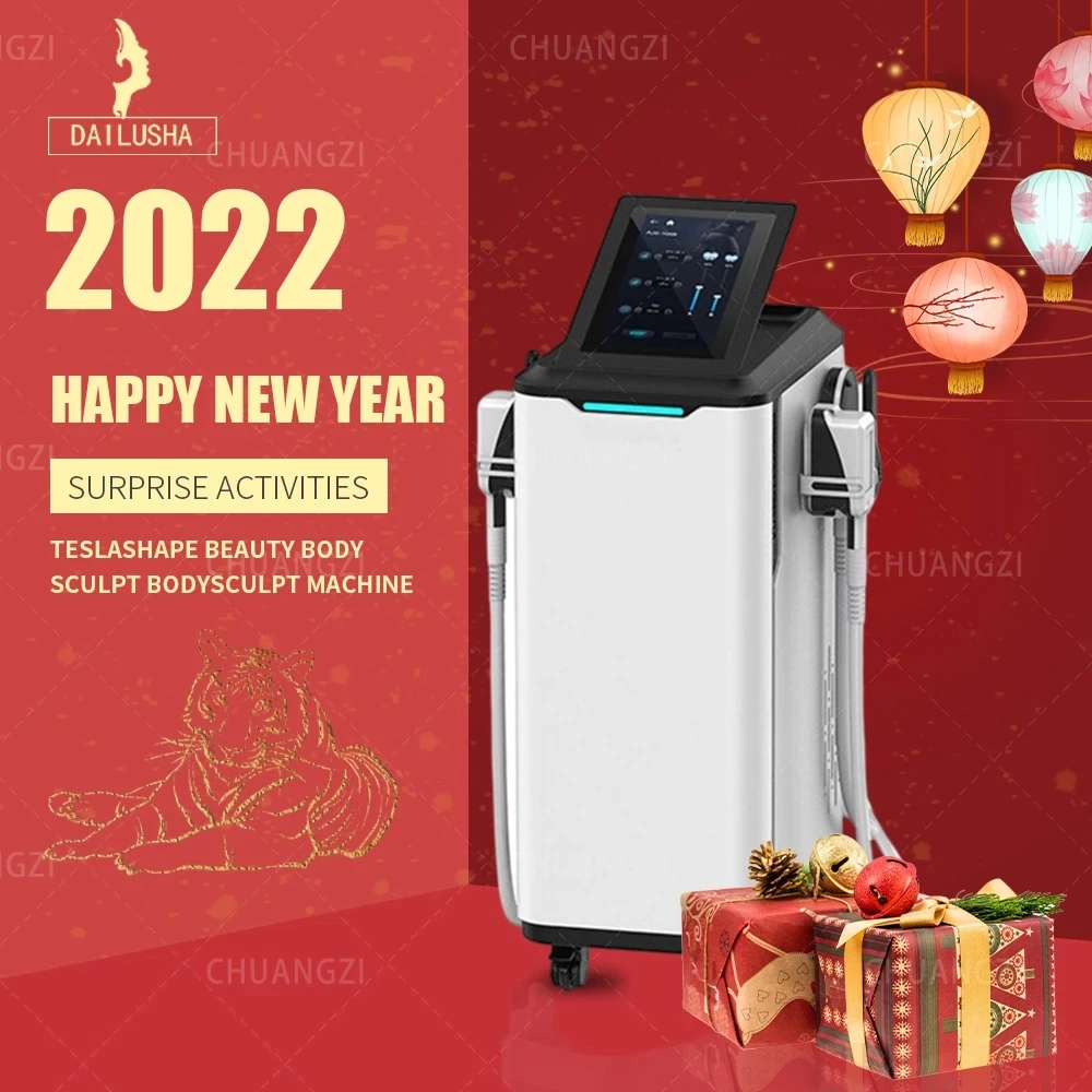 

2022 new design 2 in 1 Muscle training Fat burning 13 Tesla Body Contouring Machine Muscle build Body slimming machine