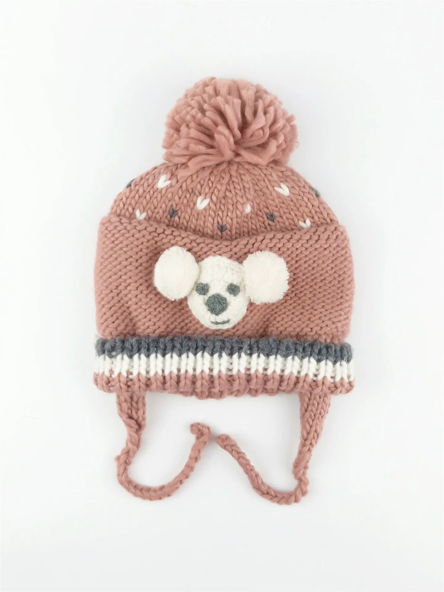 

Handmade Smiley Face Shape Baby Shape Baby Baby Baby Knitted Wool Hat