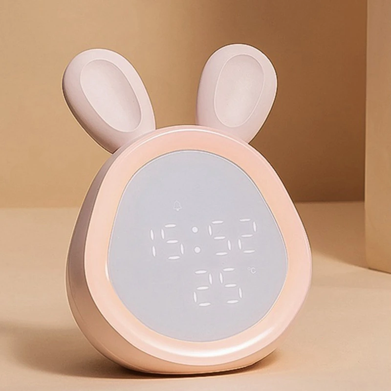 Цифровой светодиодный будильник в форме заячьи ушек|Будильники| |