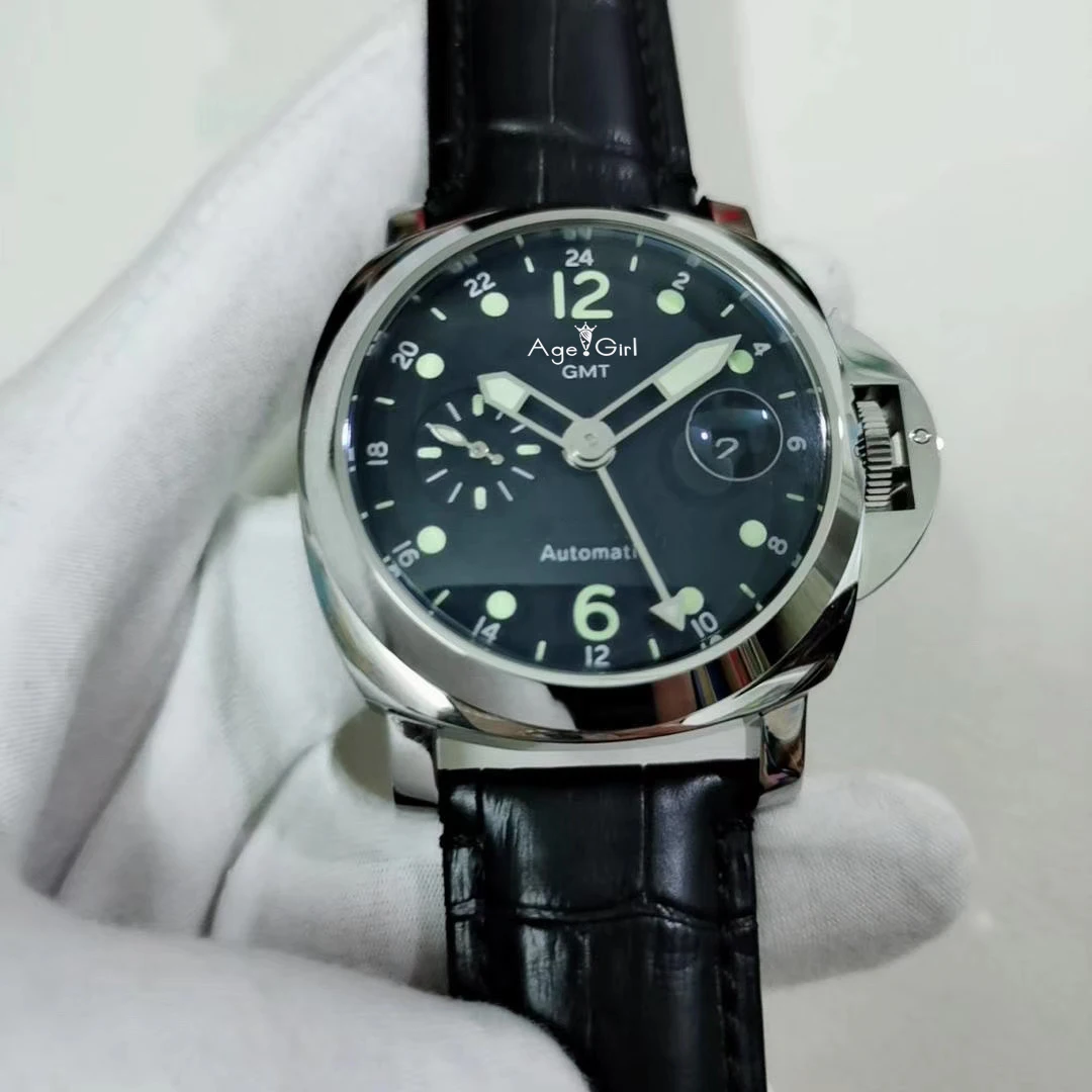 

Luxury Brand New Men Automatic Mechanical Sapphire Black Leather Stainless Steel 3 Days 1950 Watches Luminous 42mm Green Dial