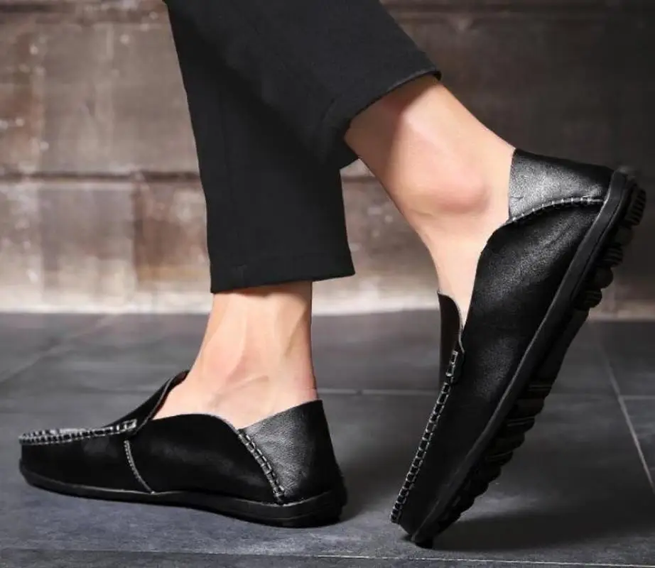 Мужские модельные мужские официальные туфли размера плюс деловые лоферы из