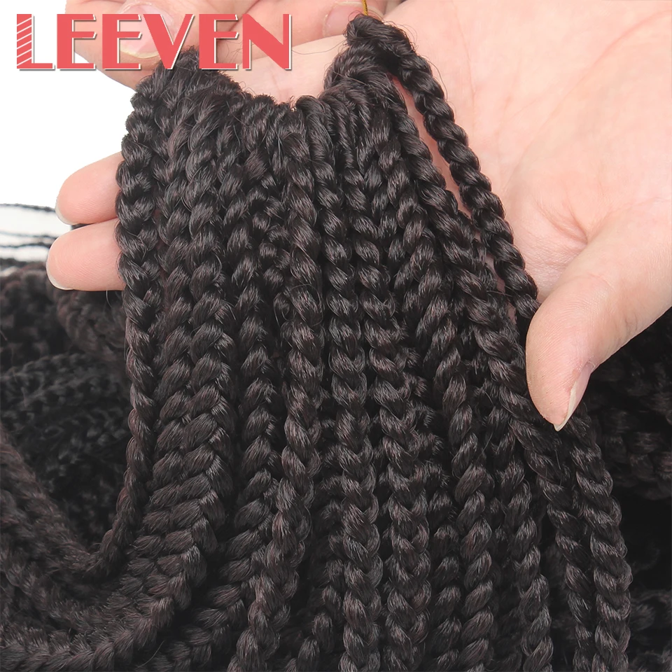 Leeven Box косички для волос 22 дюйма 20 прядей/упаковка синтетические наращивания