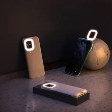 Phone case Suitable for iphone12 11 X XR 7 PLUS fill light mobile phone case selfie beauty ring flash protective shell