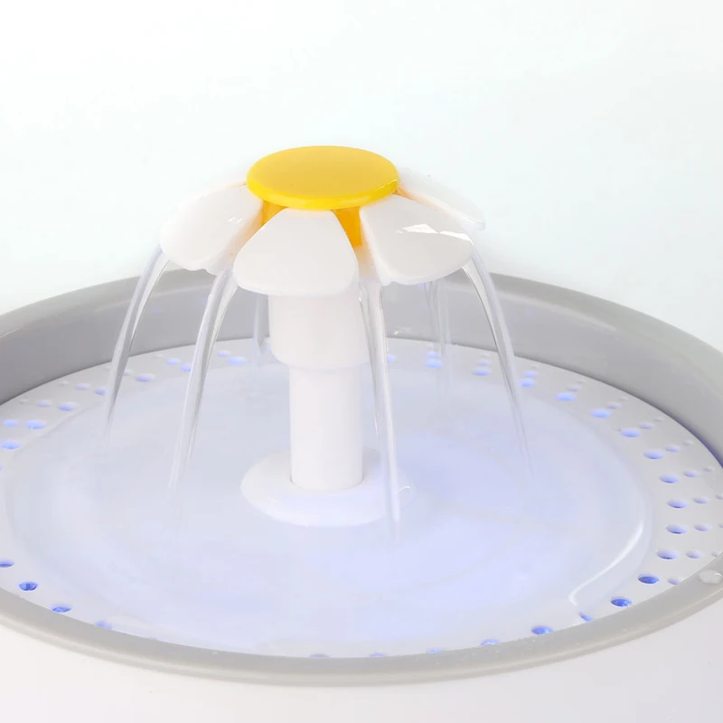 

Upgrade LED Night Light Small Flower Automatic Fountain Waterer Feeder Pet Water Dispenser Automatic Dog Feeder Cat Water Bottle