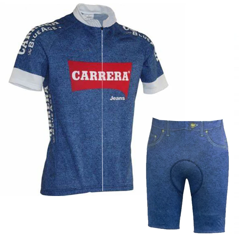 Мужской трикотажный костюм в стиле ретро с коротким рукавом для велоспорта |