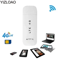 yizloao 4g wifi router 100mbps usb modem broadband mobile hotspot lte 3g4g unlock dongle with sim slot stick date card