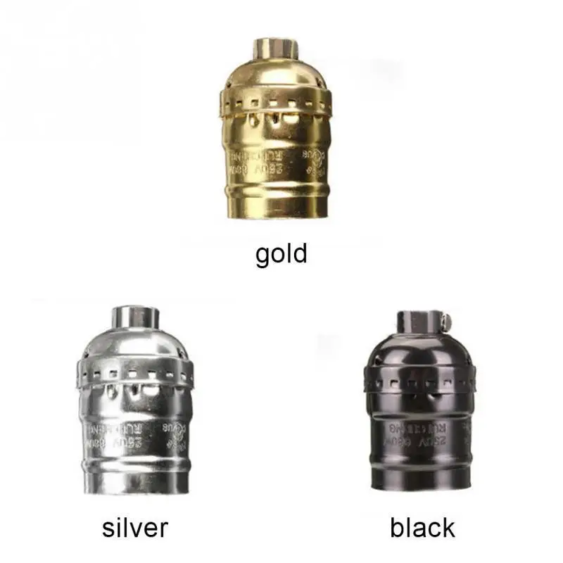 Винтажный Ретро-светильник E26/E27 с винтовой лампочкой алюминиевый корпус