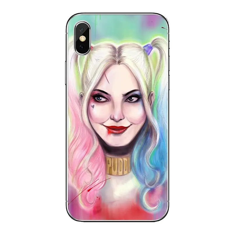 Крышка корпуса TPU Харли Куинн самоубийцы отряд для samsung Galaxy S2 S3 S4 S5 мини S6 S7 край S8 S9