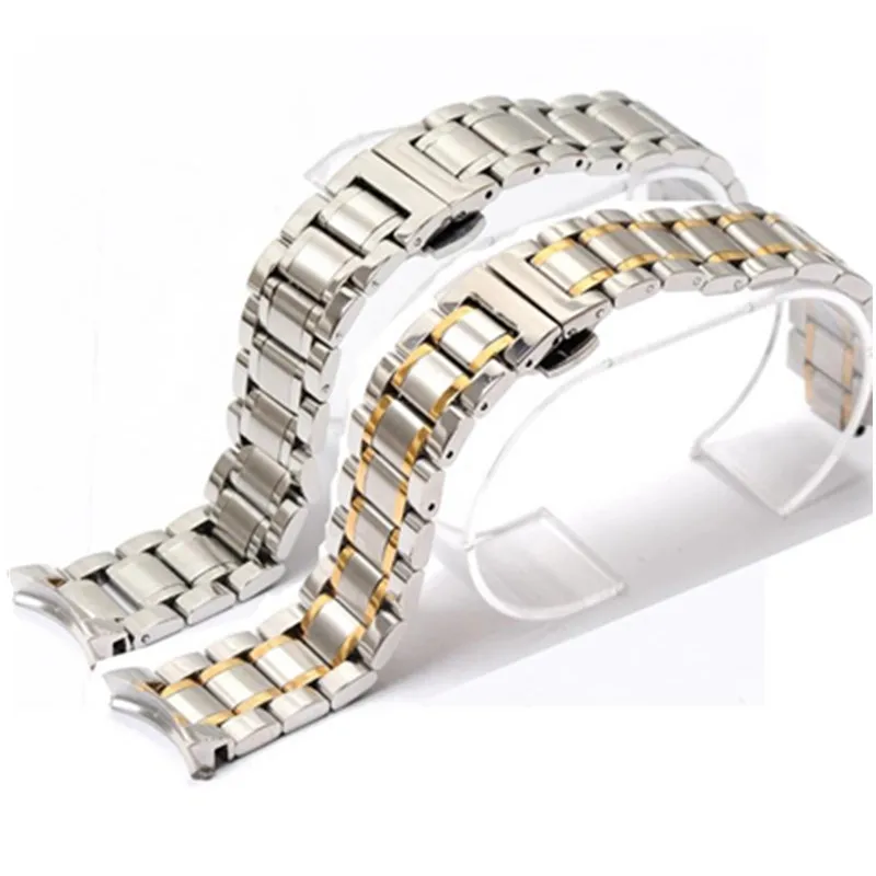 Ремешок из нержавеющей стали для мужчин и женщин модный однотонный браслет