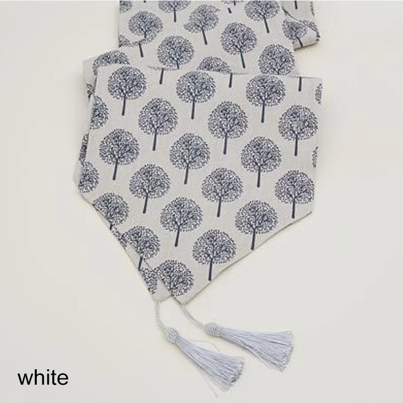 

Printed Modern Tree pattern Table Cloth Cotton Linen Home Decoration Multi Size Table Flag Party Wedding Decor
