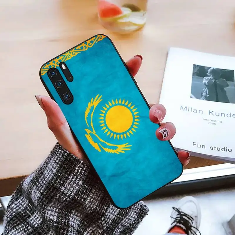 

Kazakhstan flag Phone Case For Huawei honor Mate P 9 10 20 30 40 Pro 10i 7 8 a x Lite nova 5t