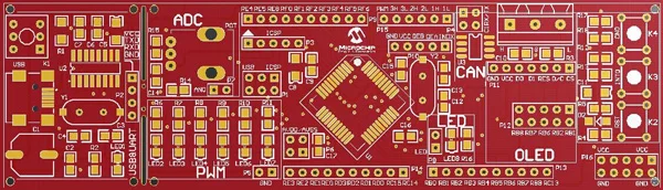 DsPIC макетная плата dsPIC Экспериментальная плата DSP системная плата dsPIC 30F4011 макетная плата