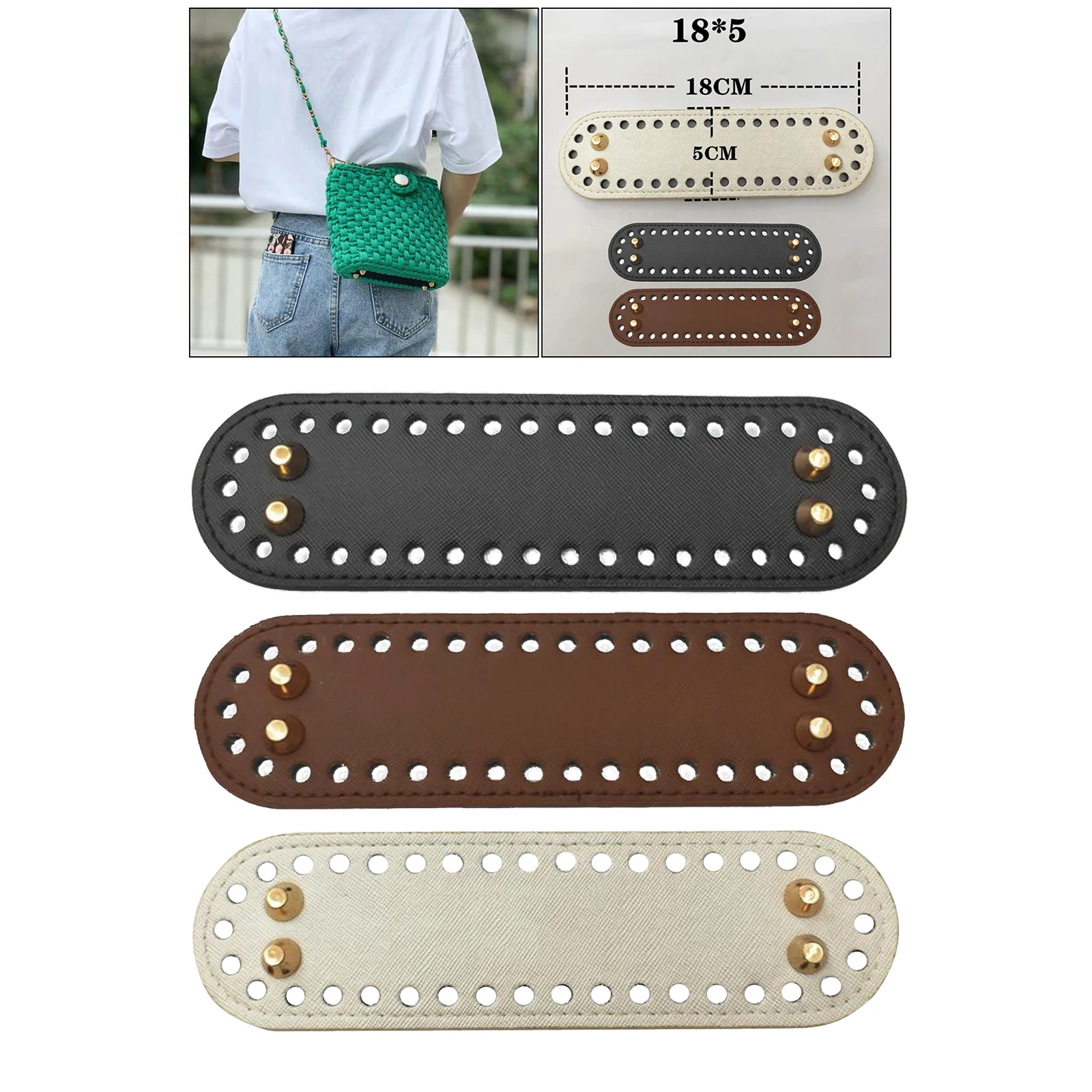 

Длинный вязаный крючком мешок дно для сумок основание подушки сделай сам кошелек