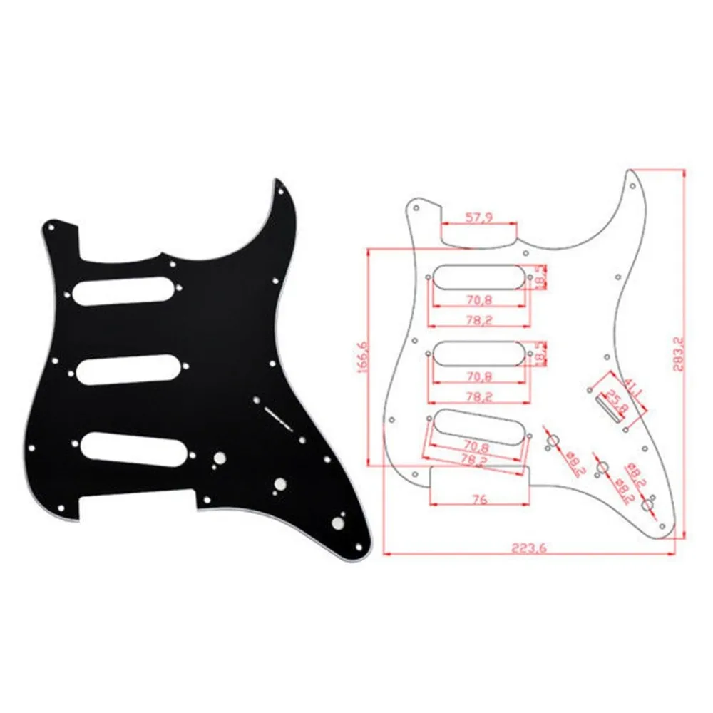 st elektrische gitarre schlagbrett scratch platte für fender strat stratocaster moderne stil pick guard gitarre zubehör free global shipping