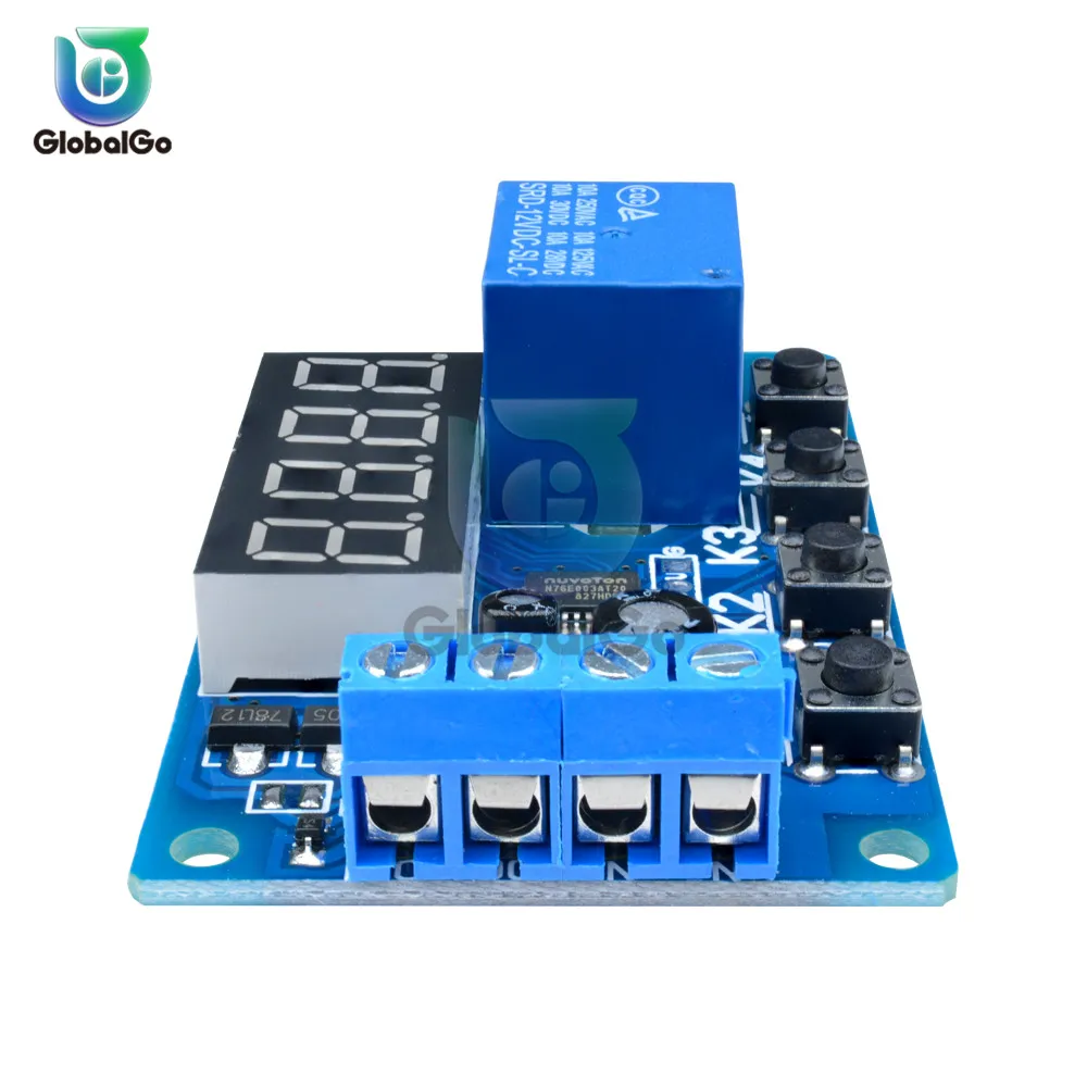 4-битный красный светодиодный релейный модуль 12 В переключатель цепи таймер