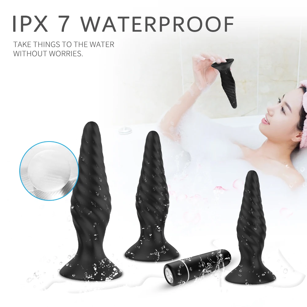 PHANXY Butt Anal Plug Set Dilator Tube Big Huge Sex Toy Vibrator Vibrating Ass Gay Cork Silicone for Man Women Products | Красота и