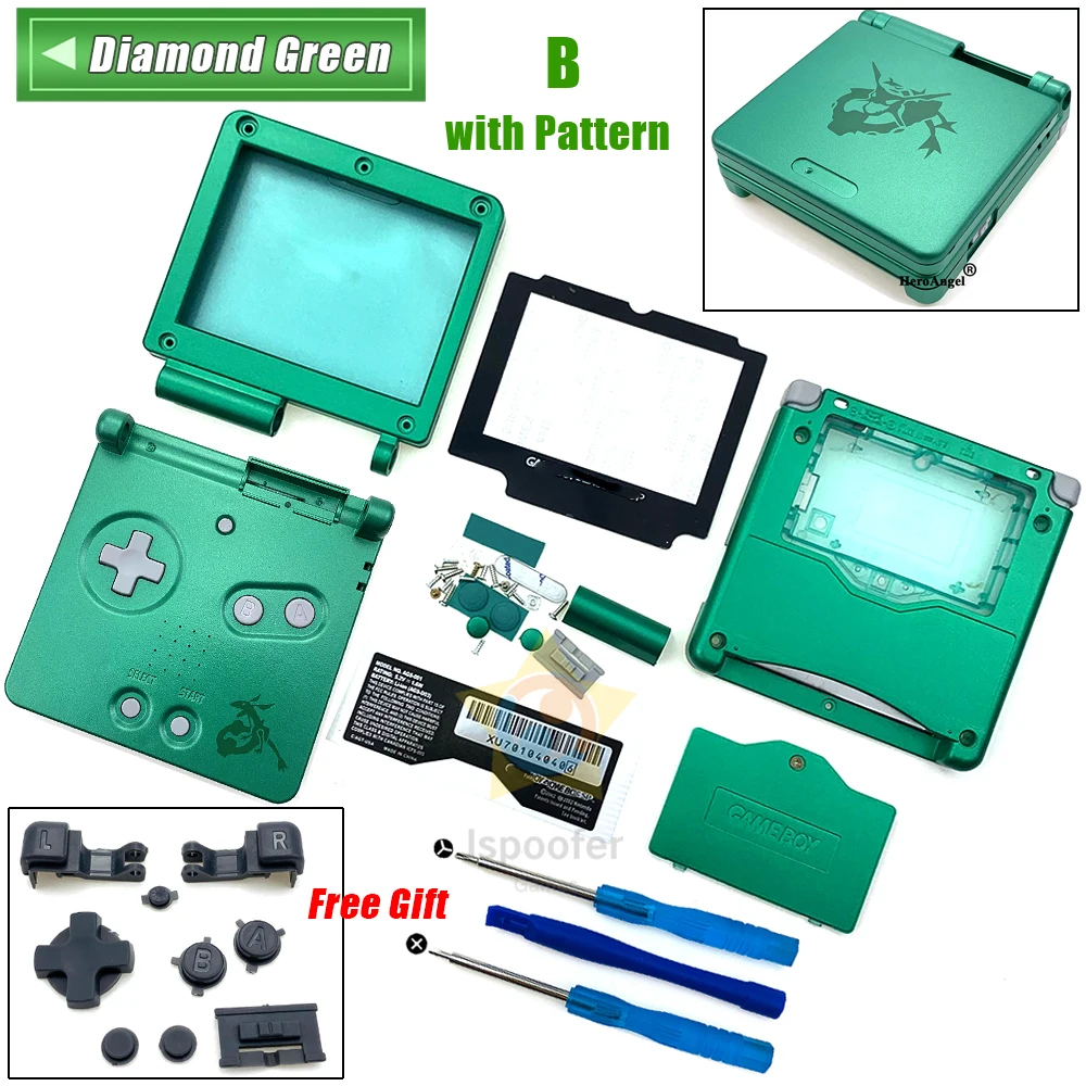 Пользовательский сделай сам для GameBoy Advance SP сменный Корпус Корпуса экранный