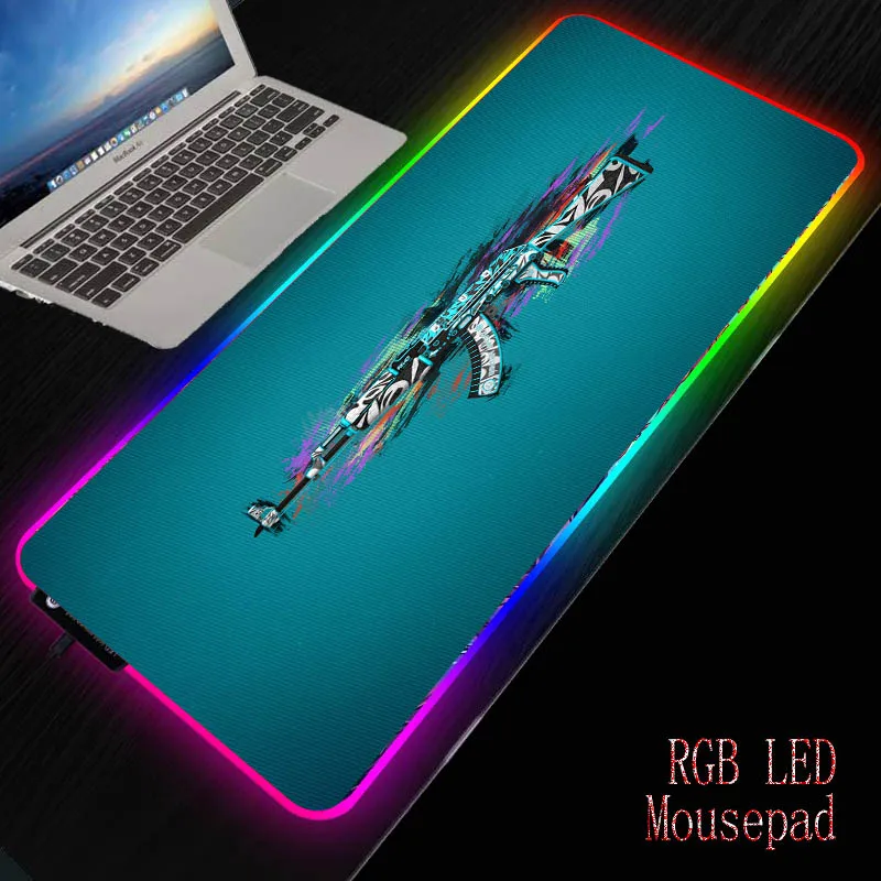 Большой офисный коврик для мыши Mairuige с RGB светодиодный светкой игровой геймеров
