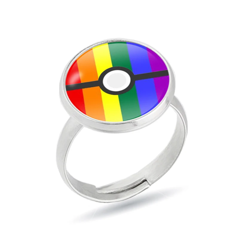 Радужные красочные LGBT Pulsera кольцо из нержавеющей стали обручальное Lebian Gay кольца