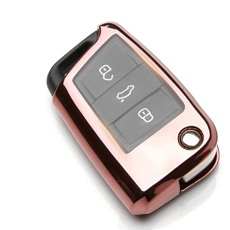 Мягкий чехол для автомобильных ключей из ТПУ VW Golf 4 5 6 7 GTI MK7 MK6 Plus Polo Passat b6 t5 Sharan Jetta