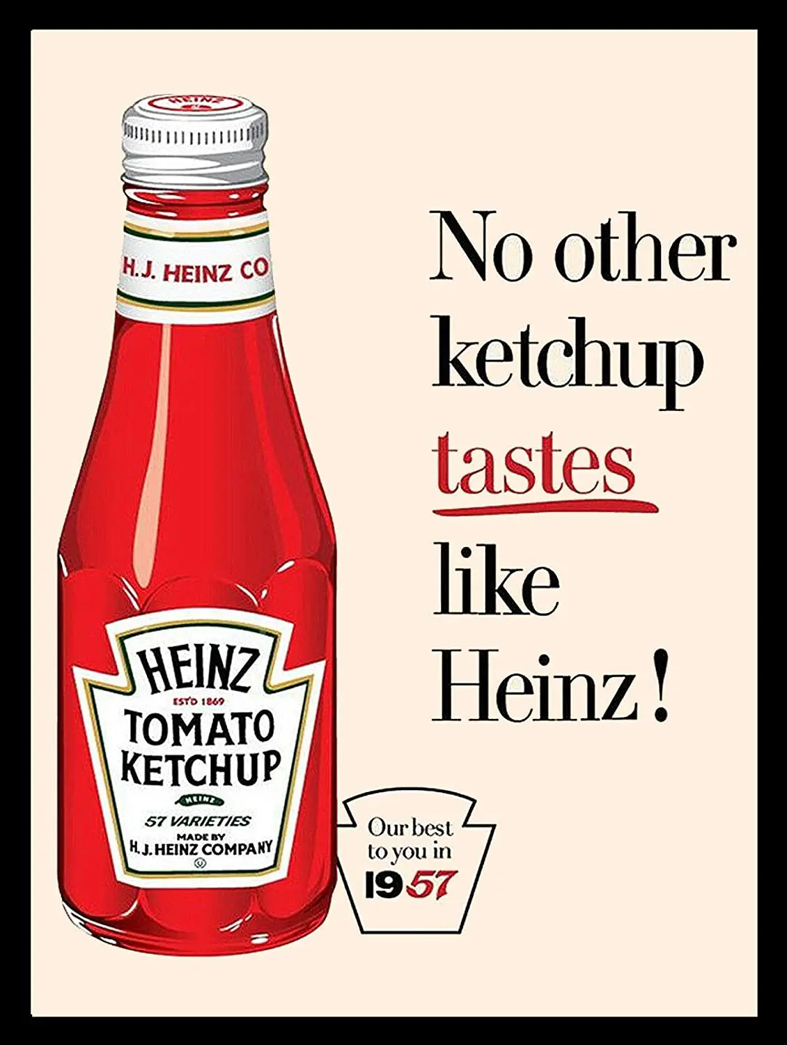 

Heinz Tomato Ketchup Decor Signs 12x8 Inch Metal Tin Sign