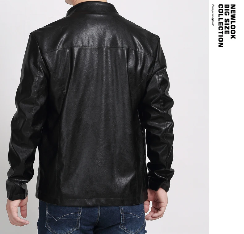 10XL 8XL 6XL 5XL 4XL брендовая куртка из искусственной кожи для мужчин на осень и зиму