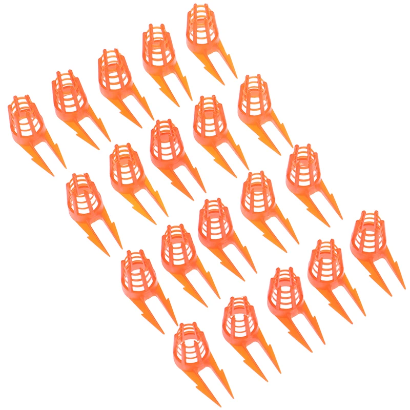 

Plastic Bee Queen Cap Protective Cell Cover Beekeeper Equipment Cage Beekeeping Tools Beekeeping Supplies 20Pcs/Set