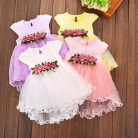 multi style super cute baby girls summer floral dress princess party tulle flower dresses 0 3y clothing