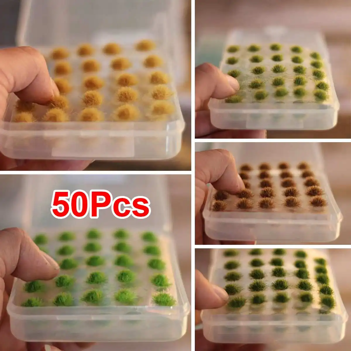 50 шт. миниатюрный Ландшафтный кластер с искусственными цветами|Наборы для сборки