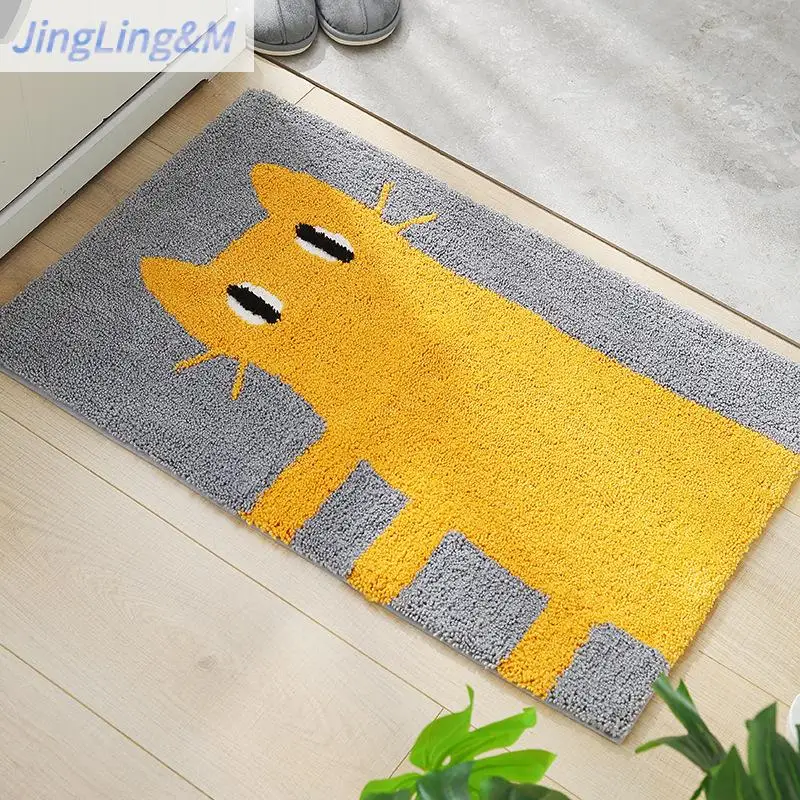 Ковер жаккардовый нескользящий коврик из полиэфирного волокна ручной работы с