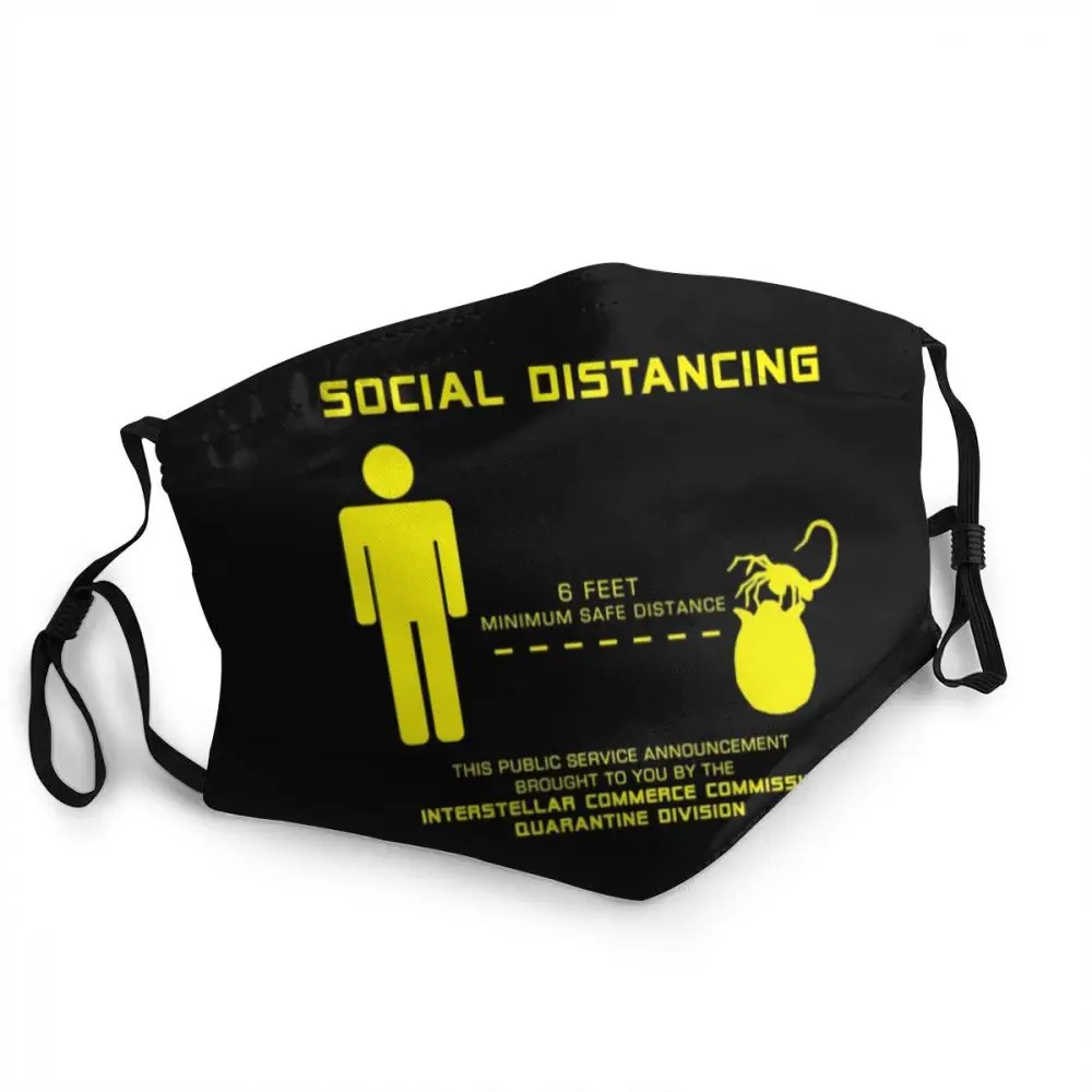 

Social Distance Hugger Washable Face Mask Facehugger Alien Xenomorph Anti Haze Dust Protection Cover Respirator Mouth Muffle