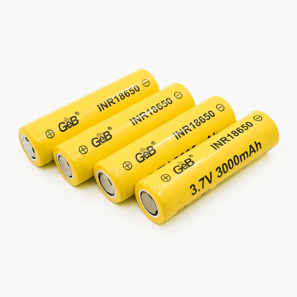 

100% New Original high capacity lithium ion 18650 3.7V 3000mAh rechargeable li-ion power battery