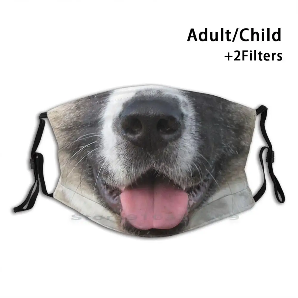 

Намордник для собак Akita, пылевой фильтр, смываемая маска для лица, намордник для детей, морда для собак, морда, нос, язык