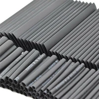 127pcs black weatherproof heat shrink sleeving tubing tube assortment kit electrical connection electrical wire wrap cable