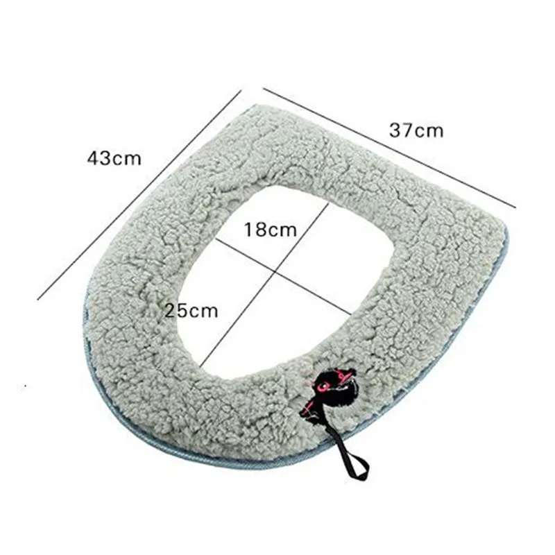 Сидение для унитаза плюшевое толстое универсальное сиденье зимний домашний