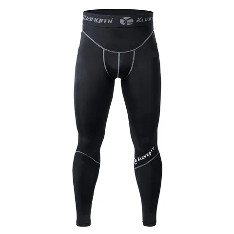 Kuangmi мужские узкие штаны для бега, быстросохнущая Спортивная одежда для тренажерного зала, спортивная одежда, эластичные компрессионные брюки для бега, спортивных тренировок