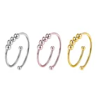 3 шт Fidget Beads Fidget Ring Spinner одна катушка спиральные Fidget Ring Beads вращаются свободно антистресс тревожное кольцо игрушка для женщин