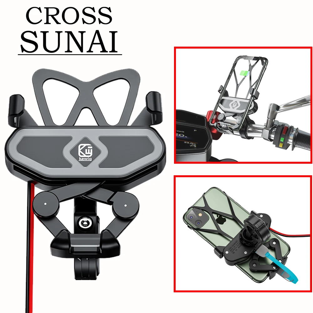 

4-7Inch Phones Support Holder Stand USB Motorcycle Bicycle Bike Mobile Charger Waterproof Moto Equipment Handlebar Phone Bracket