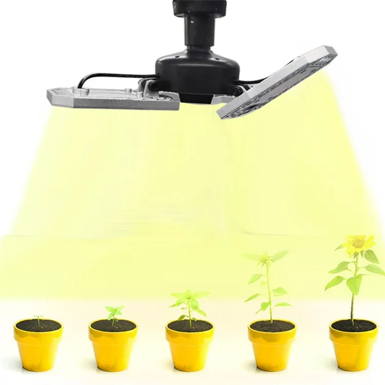 New E27 80W Plant Pamp Led Waterproof Explosion-Proof Folding Full Spectrum Plant Growth Multi-Angle Supplementary Light Lamp