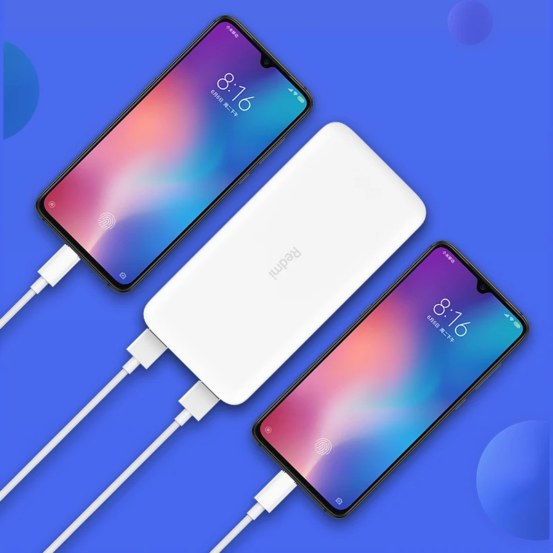 Внешний аккумулятор xiaomi Redmi Fast Power Bank 10000 мАч белый USB AX2 Type C зарядка малым током
